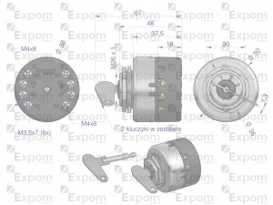 Stacyjka z kluczykiem C-330/360/385 EXPOM KWIDZYN eu