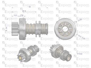 Zespół sprzęgający rozrusznika R-5 821.700.0EX EXPOM KWIDZYN eu 