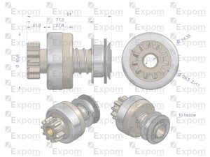 Zespół sprzęgający rozrusznika R-10A 851.700.0EX EXPOM KWIDZYN eu 