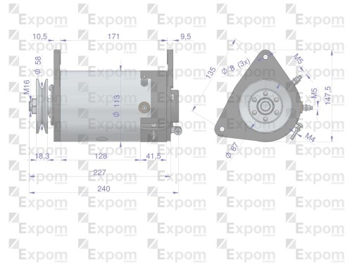 Prądnica P20C 50990010 regenerowana C-330 EXPOM KWIDZYN eu -57132