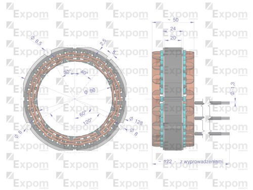 Stojan alternatora 9515672EX C-385 Nowy Typ EXPOM KWIDZYN eu -25010