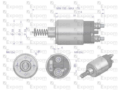 Wyłącznik ( włącznik) rozrusznika WE11H WE11b 9620112. 960.001.0 MF C-385 EXPOM KWIDZYN eu -23415