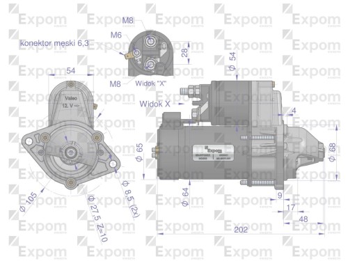 Rozrusznik regenerowany CS519 Expom Kwidzyn Eu-43833