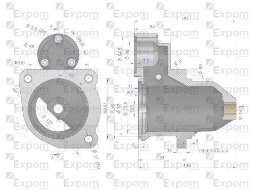Głowica rozrusznika MS138EX Nowy Typ EXPOM KWIDZYN eu -28658