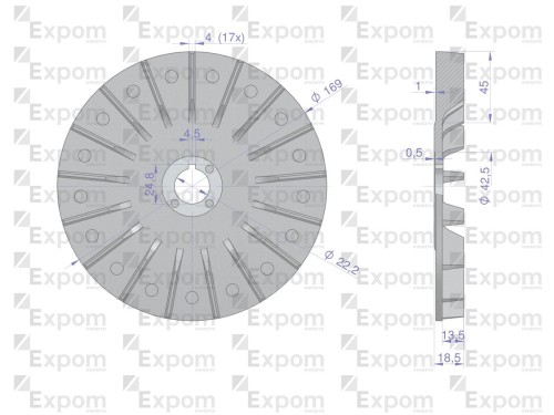 Wentylator alternatora 1125045143EX Nowy Typ EXPOM KWIDZYN eu-29529
