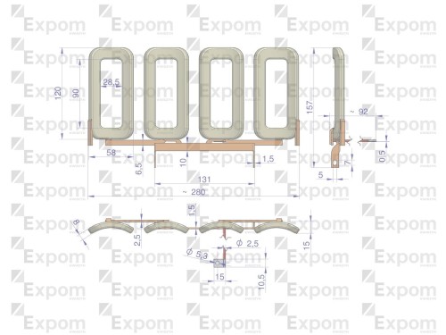 Uzwojenie. cewka stojanu 8541200. 151120 R10. R11 EXPOM KWIDZYN eu-30370