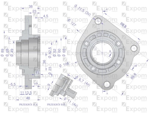 Głowica rozrusznika Case MF typu Magneton 9142720 Blue Line EXPOM KWIDZYN-56197