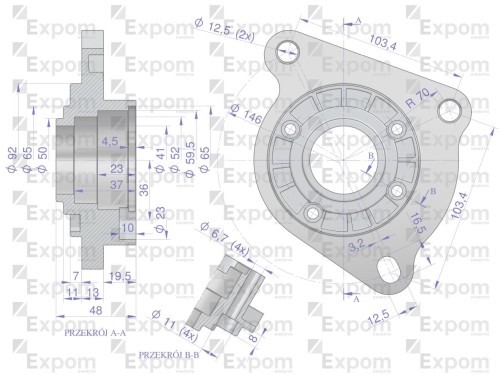 Głowica rozrusznika C-360 3P MF-3 typu Magneton 9142764 Blue Line EXPOM KWIDZYN-56195