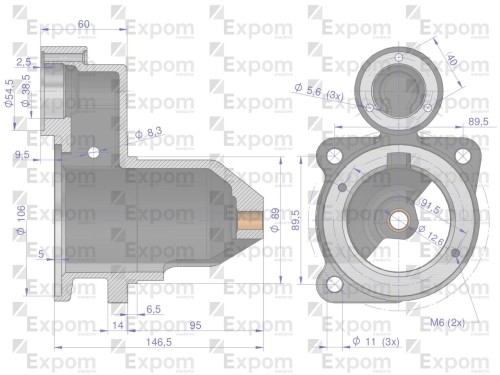 Głowica rozrusznika 2005834177 C-330 C-360 ZETOR Nowy Typ EXPOM KWIDZYN eu -67857