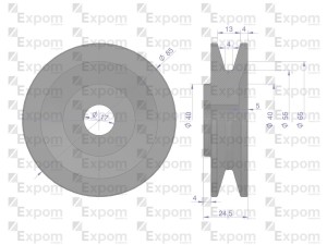 Koło pasowe alternatora 7017732M1 MF3 Nowy Typ EXPOM KWIDZYN eu 