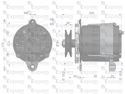 Alternator MTZ 72A EXPOM KWIDZYN eu-341982