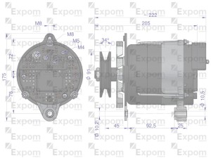 Alternator MTZ 100A EXPOM KWIDZYN eu