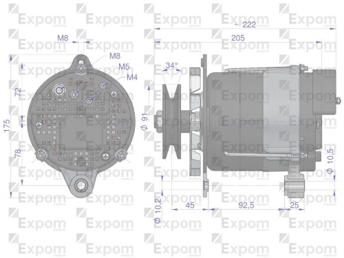 Alternator MTZ 100A EXPOM KWIDZYN eu-341983