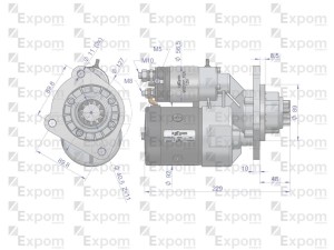 Rozrusznik z reduktorem typu Magneton C-330/C-360/Zetor 9142722 Blue Line EXPOM KWIDZYN eu