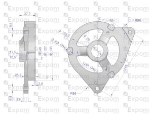 Pokrywa przednia alternatora AX230000 C-330 Nowy Typ EXPOM KWIDZYN eu 