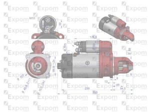 Rozrusznik R11A 12V 3kW 46657000 C-330 C-360 EXPOM KWIDZYN eu
