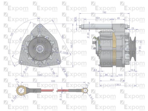 Alternator kompletny C-360 EXPOM EXPOM KWIDZYN eu-25240