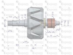 Wirnik alternatora 0120484017EX Nowy Typ EXPOM KWIDZYN eu 