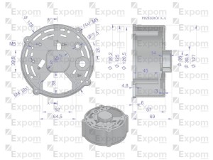 Pokrywa tylna alternatora 0120484017EX Nowy Typ EXPOM KWIDZYN eu 
