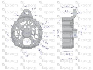 Pokrywa tylna alternatora 0120468055EX Nowy Typ EXPOM KWIDZYN eu