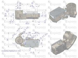Regulator alternatora 100211-6420EX Nowy Typ EXPOM KWIDZYN eu 