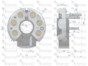 Prostownik Diody alternatora 16.905.254, 7017732M1 MF3 Nowy Typ EXPOM KWIDZYN eu 