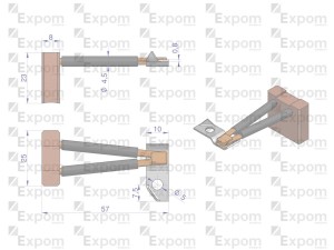 Szczotka 8x25x23 rozrusznika R-10 (20 SZT) EXPOM KWIDZYN eu